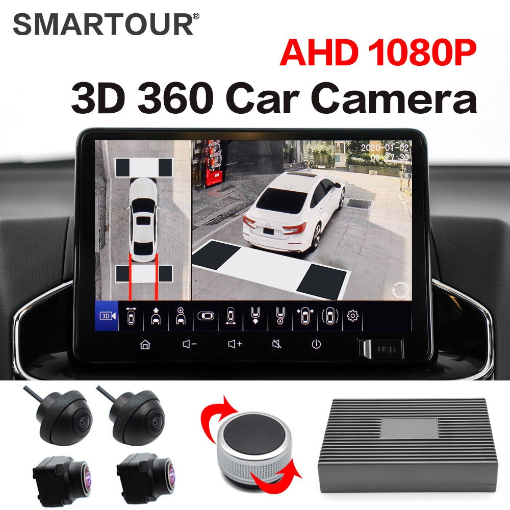 Panoramic Dash Cam 360 - SMARTOUR 1080P Система кругового обзора 360°