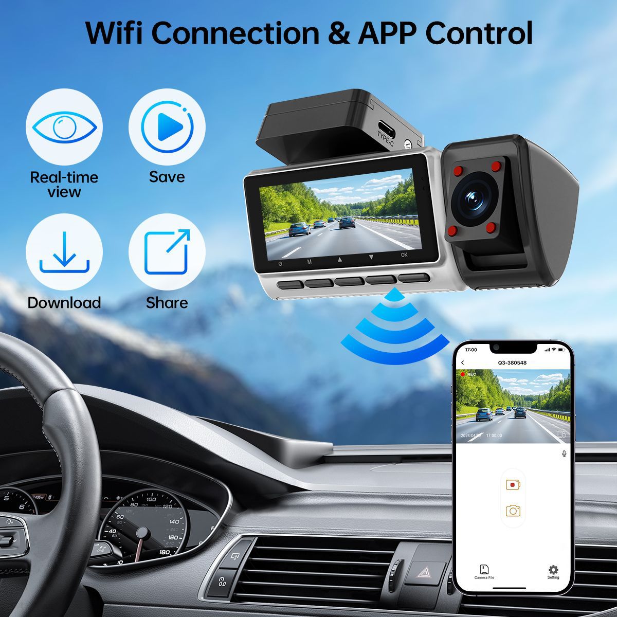 Новый трансграничный видеореги – обзор и цена Panoramic Dash Cam 360