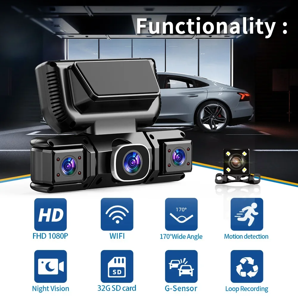 4-камерная система кругового о – обзор и цена Panoramic Dash Cam 360